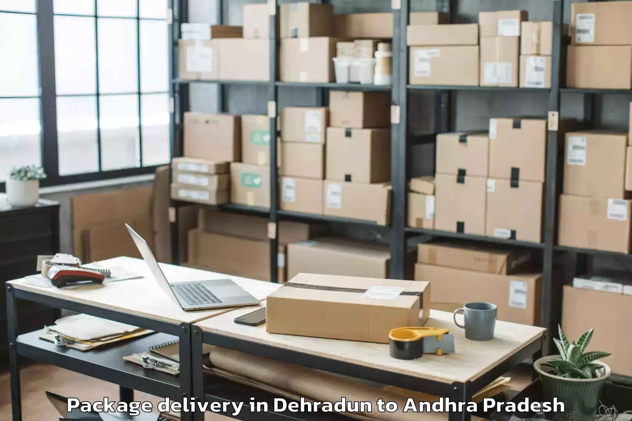 Quality Dehradun to Pedaparupudi Package Delivery